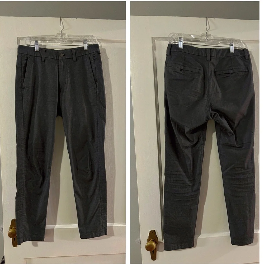 Lululemon commission pant in textured dark gray